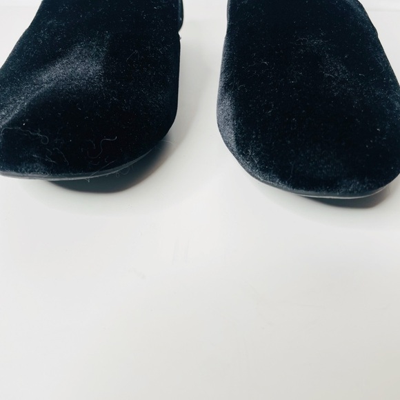 Birdies The Starling Black Velvet Round Toe Smoking Slippers Flats Size 8.5 - Picture 6 of 10